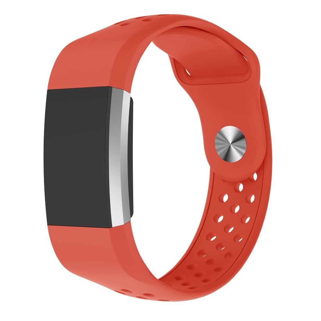 Meget elegant Fitbit Charge 2 Silikone Rem - Orange#serie_5