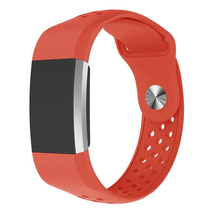 Meget elegant Fitbit Charge 2 Silikone Rem - Orange#serie_5