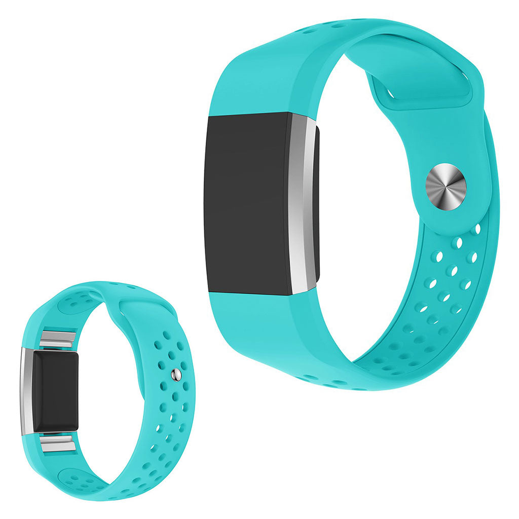 Meget elegant Fitbit Charge 2 Silikone Rem - Grøn#serie_6