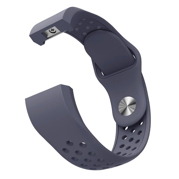 Meget elegant Fitbit Charge 2 Silikone Rem - Blå#serie_7