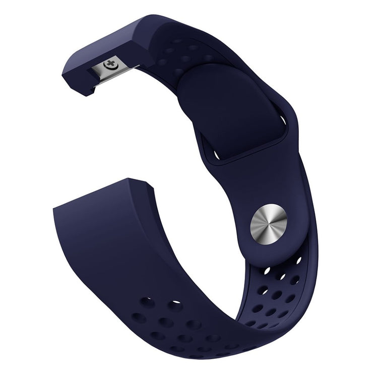Meget elegant Fitbit Charge 2 Silikone Rem - Blå#serie_8