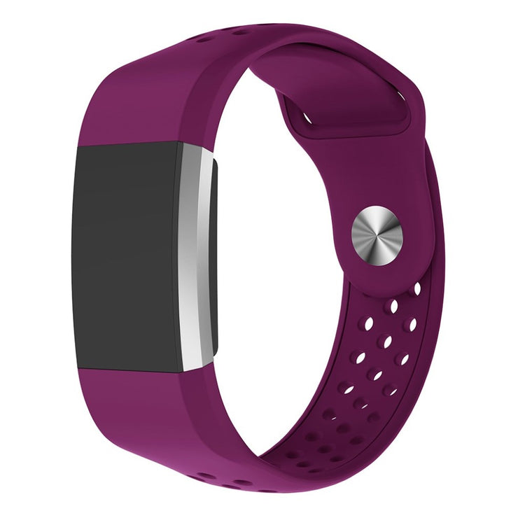 Meget elegant Fitbit Charge 2 Silikone Rem - Lilla#serie_9