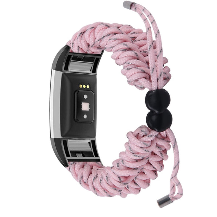 Meget elegant Fitbit Charge 2 Nylon Rem - Pink#serie_1