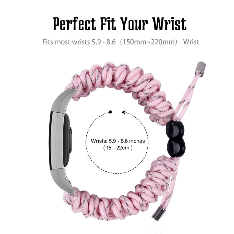 Meget elegant Fitbit Charge 2 Nylon Rem - Pink#serie_1
