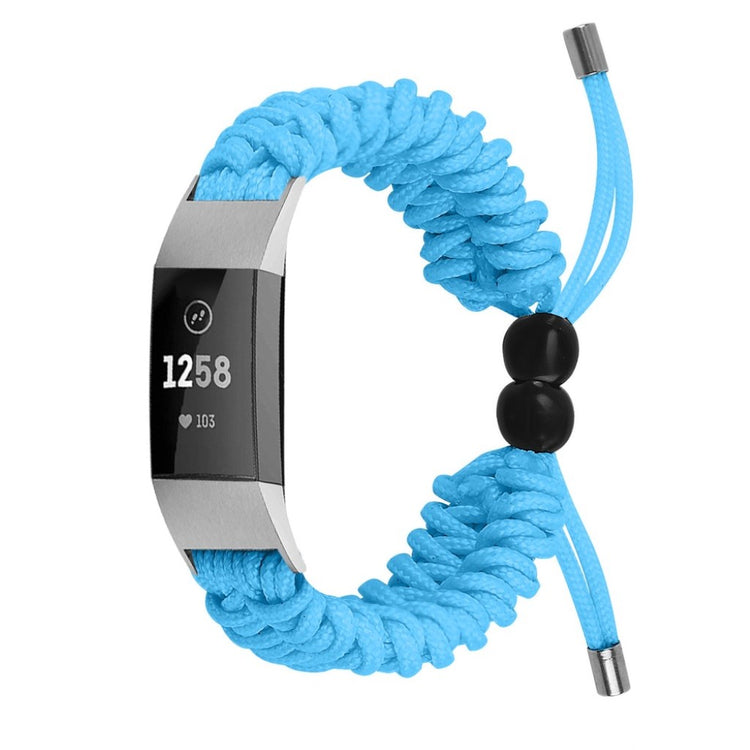 Meget elegant Fitbit Charge 2 Nylon Rem - Blå#serie_4