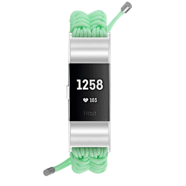 Meget elegant Fitbit Charge 2 Nylon Rem - Grøn#serie_5