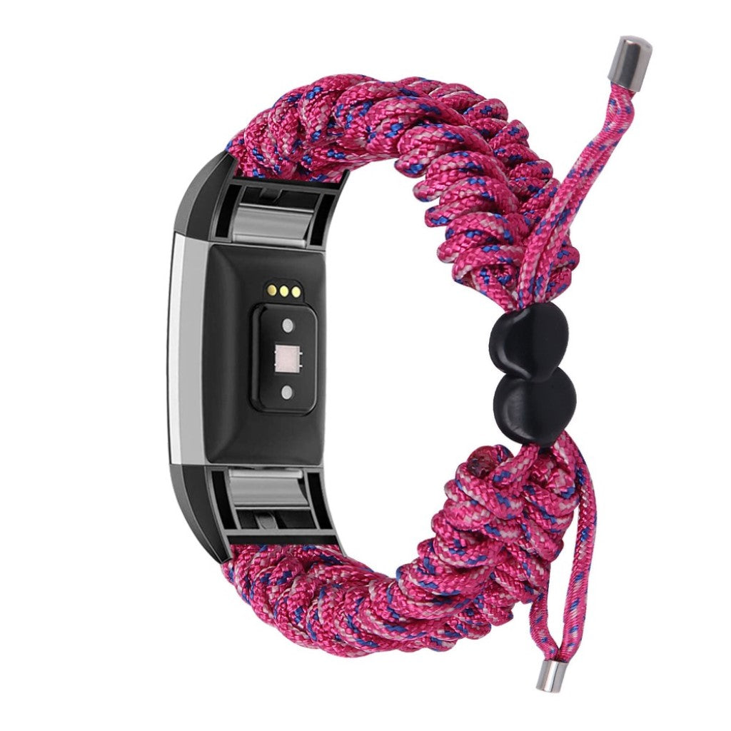 Meget elegant Fitbit Charge 2 Nylon Rem - Pink#serie_6