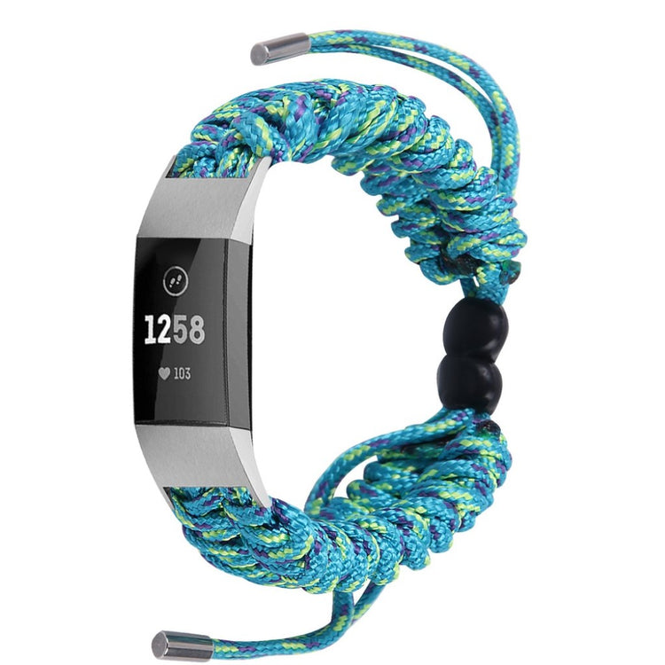 Meget elegant Fitbit Charge 2 Nylon Rem - Blå#serie_7