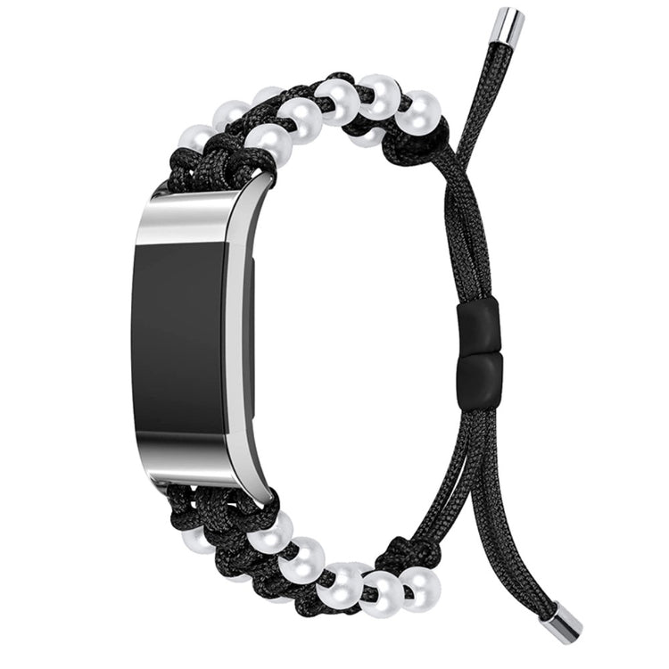 Godt Fitbit Charge 2 Nylon Rem - Sort#serie_3