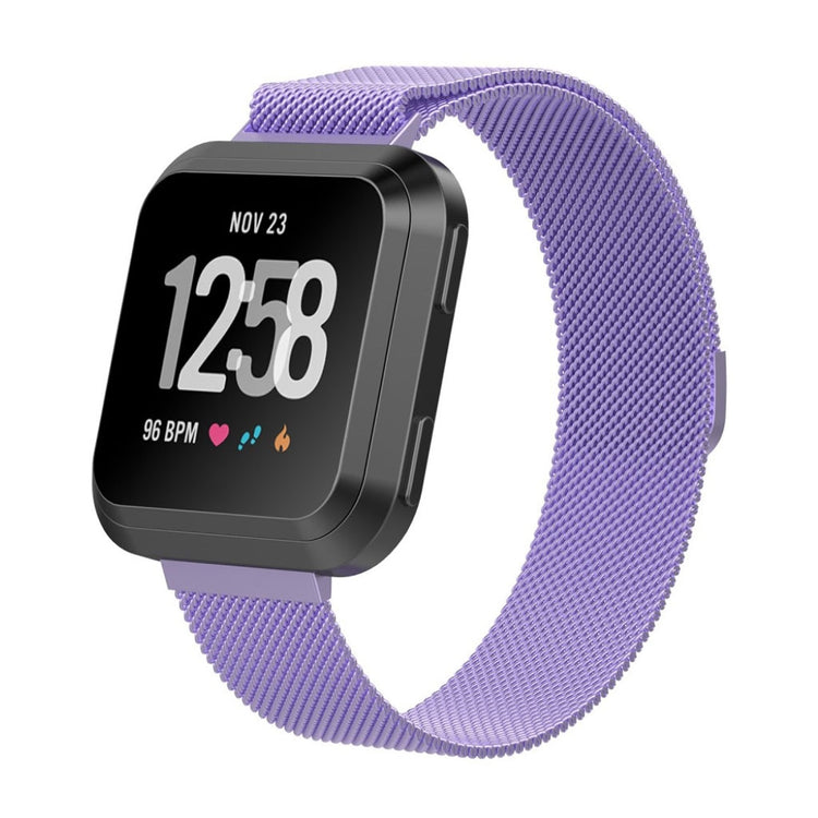 Vildt nydelig Fitbit Versa Metal Rem - Lilla#serie_3