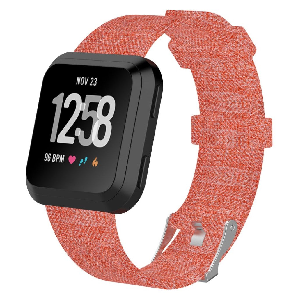 Stilfuld Fitbit Versa Nylon Rem - Orange#serie_1