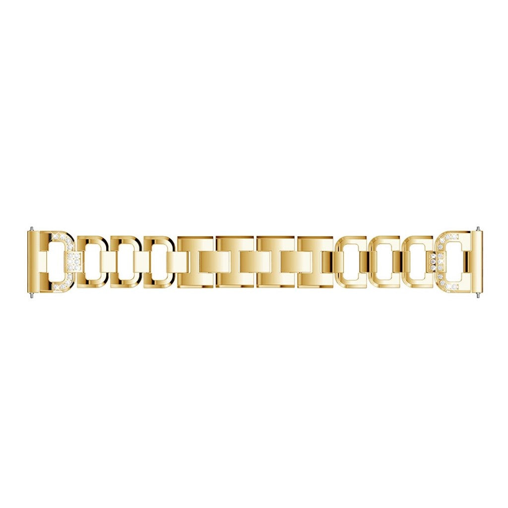 Helt vildt pænt Fitbit Versa Metal og Rhinsten Rem - Guld#serie_1