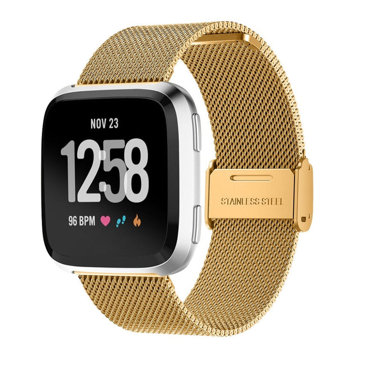 Vildt rart Fitbit Versa Metal Rem - Guld#serie_1