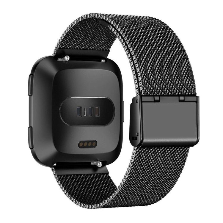 Vildt rart Fitbit Versa Metal Rem - Sort#serie_4