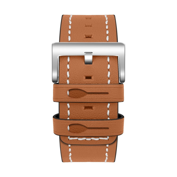 Mega smuk Fitbit Versa Ægte læder Rem - Brun#serie_1