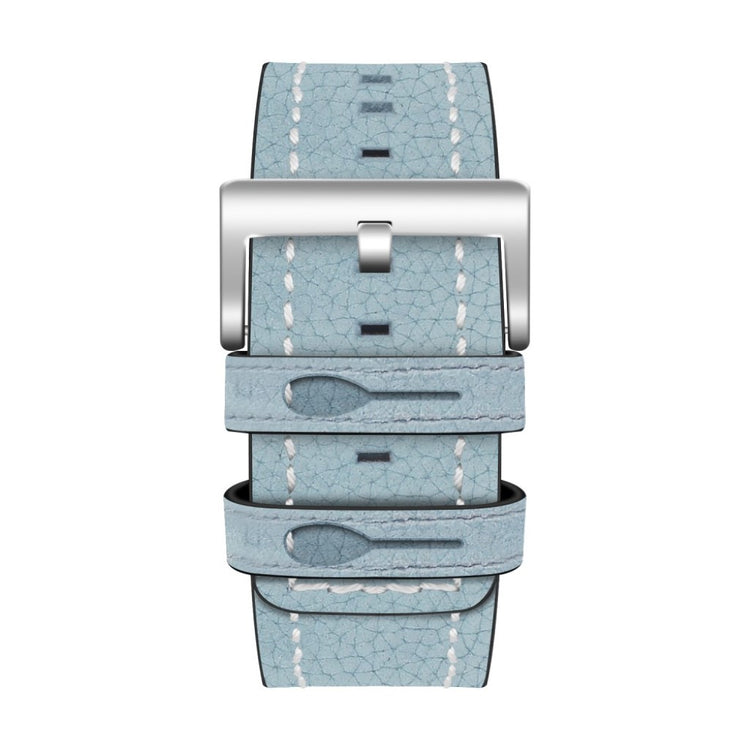 Mega smuk Fitbit Versa Ægte læder Rem - Blå#serie_2