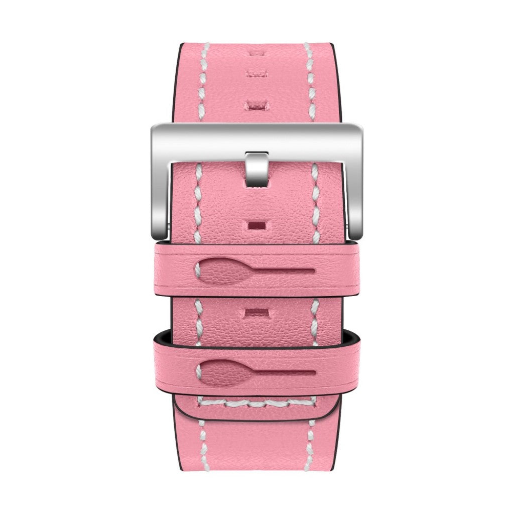 Mega smuk Fitbit Versa Ægte læder Rem - Pink#serie_4