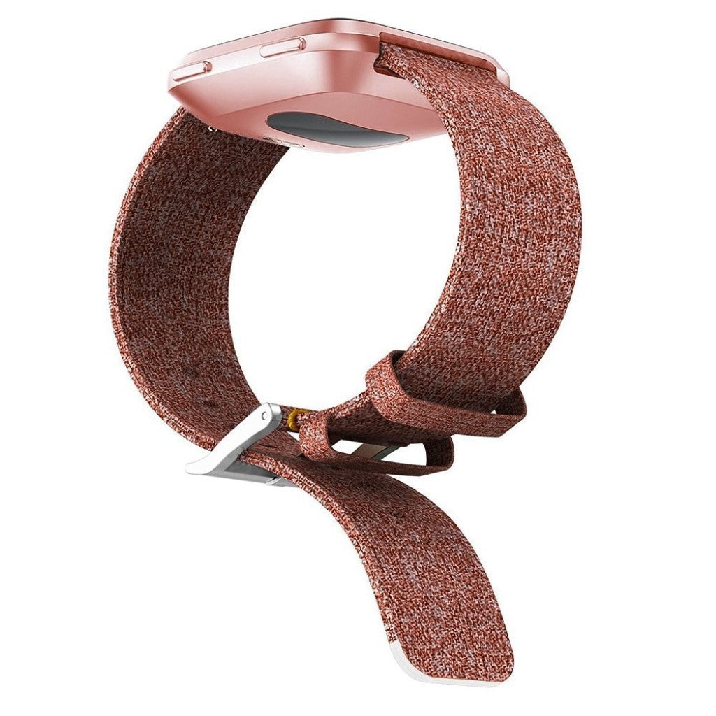 Sejt Fitbit Versa Nylon Rem - Brun#serie_5