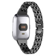 Absolutely durable Fitbit Versa Metal and Rhinestone Strap