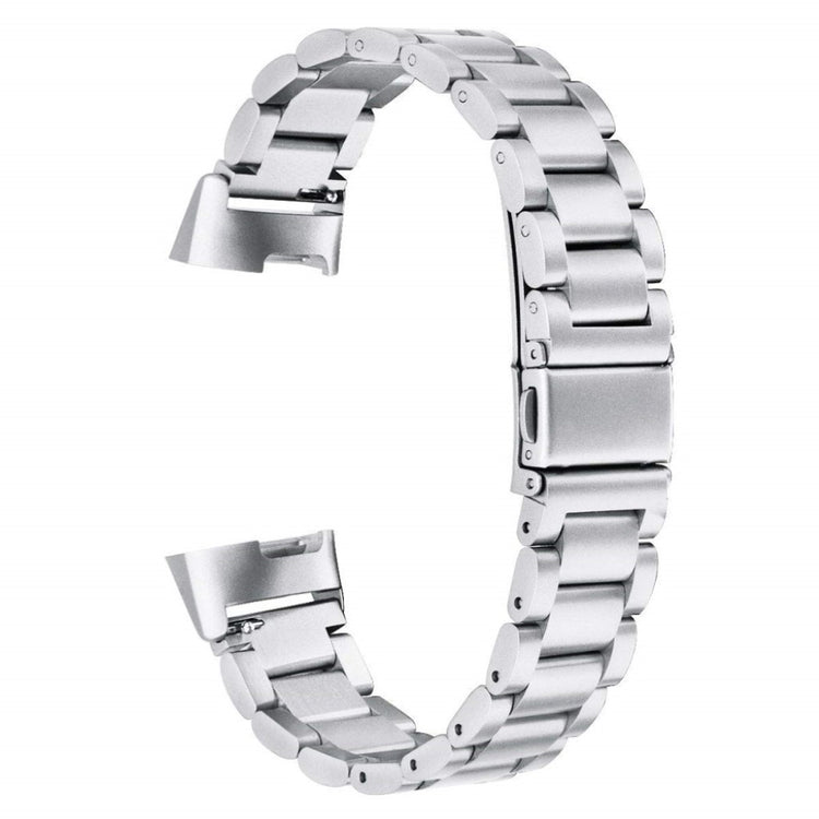 Super fed Fitbit Charge 3 Metal Rem - Sølv#serie_3