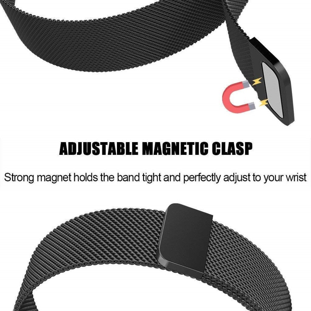 Helt vildt flot Fitbit Charge 3 Metal Rem - Sort#serie_6
