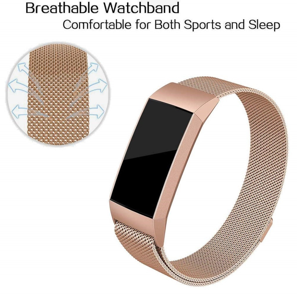 Meget skøn Fitbit Charge 3 Metal Rem - Flerfarvet#serie_3