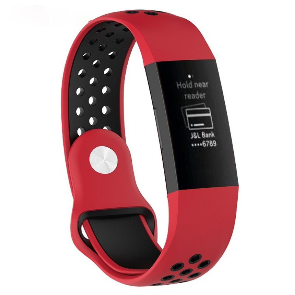 Vildt fantastisk Fitbit Charge 3 Silikone Rem - Flerfarvet#serie_5