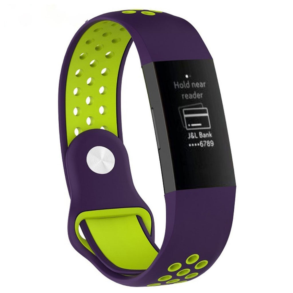 Stilfuld Fitbit Charge 3 Silikone Rem - Flerfarvet#serie_1