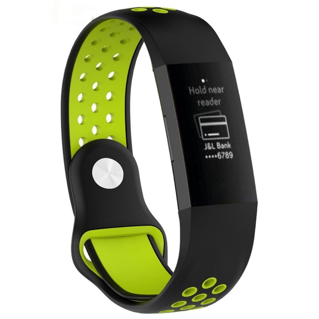 Stilfuld Fitbit Charge 3 Silikone Rem - Flerfarvet#serie_10