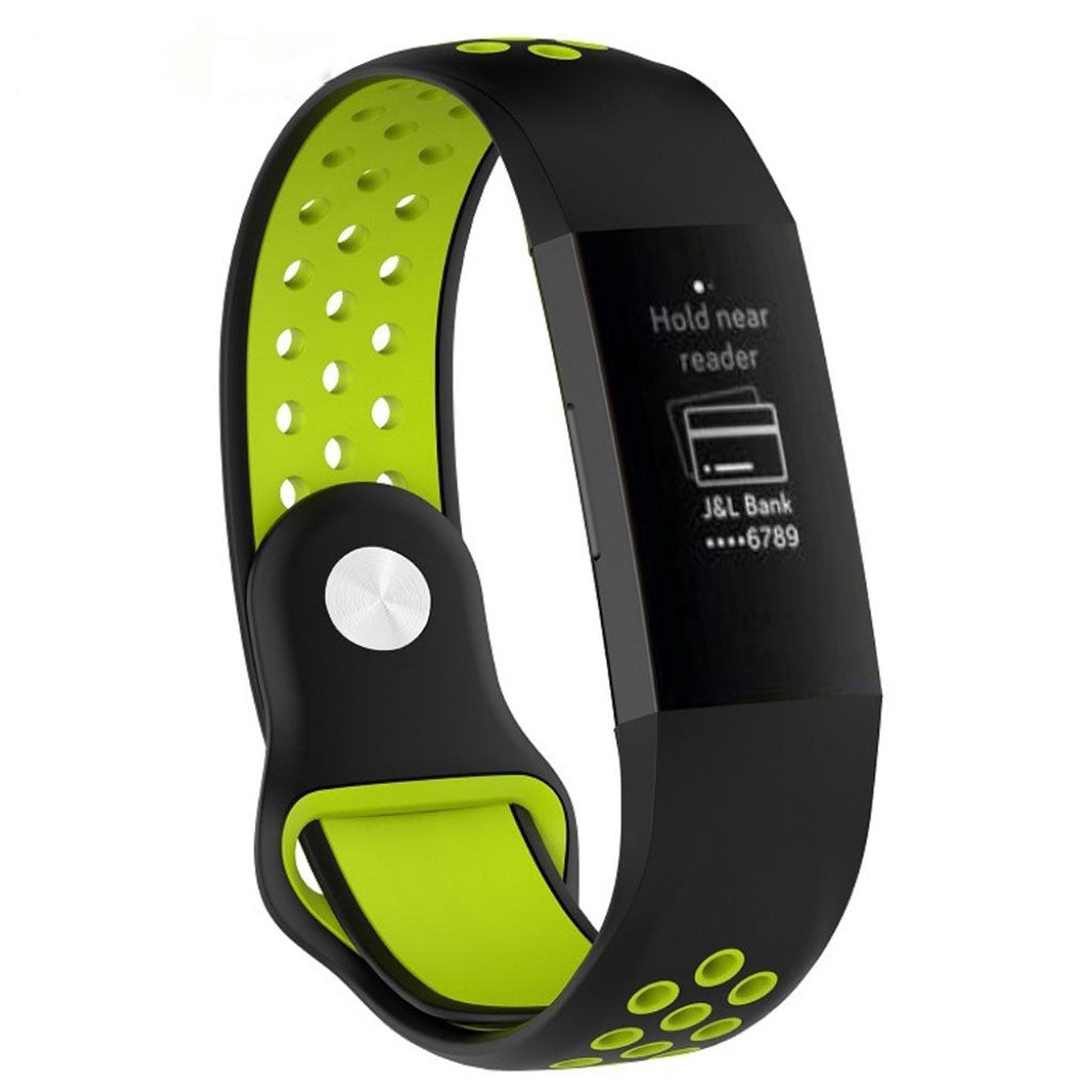 Stilfuld Fitbit Charge 3 Silikone Rem - Flerfarvet#serie_10