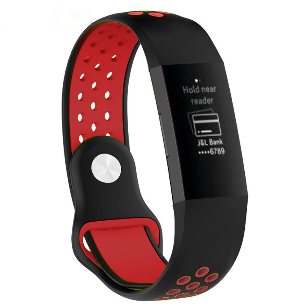 Stilfuld Fitbit Charge 3 Silikone Rem - Flerfarvet#serie_11