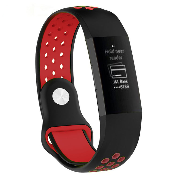 Stilfuld Fitbit Charge 3 Silikone Rem - Flerfarvet#serie_11
