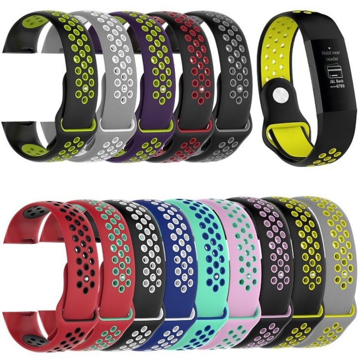 Stilfuld Fitbit Charge 3 Silikone Rem - Flerfarvet#serie_14