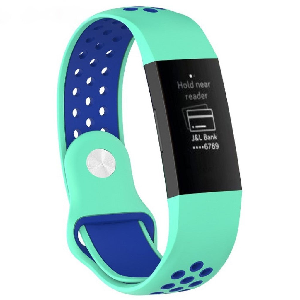 Stilfuld Fitbit Charge 3 Silikone Rem - Flerfarvet#serie_3