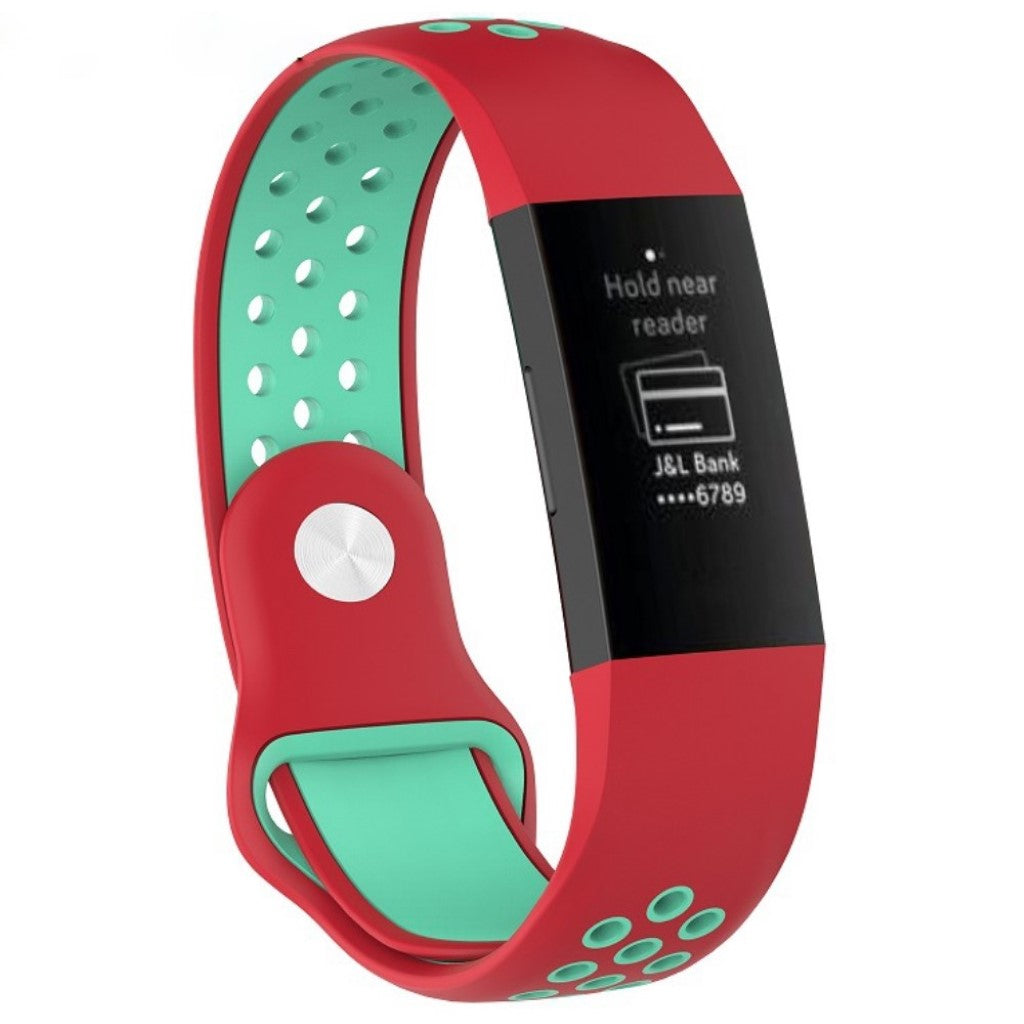 Stilfuld Fitbit Charge 3 Silikone Rem - Flerfarvet#serie_4