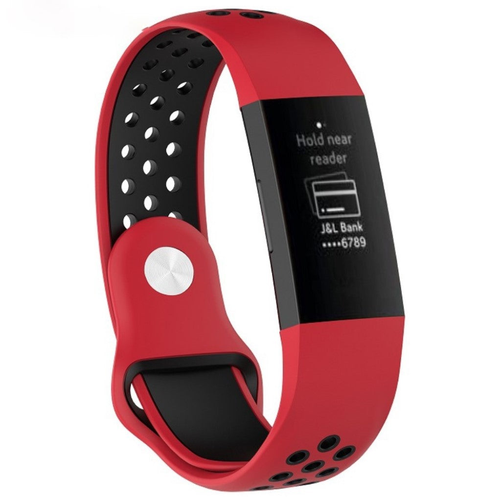 Stilfuld Fitbit Charge 3 Silikone Rem - Flerfarvet#serie_5