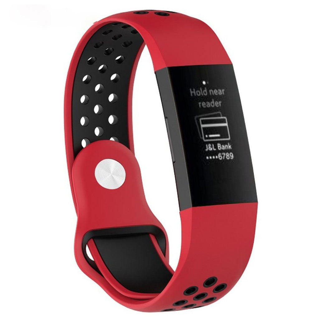 Stilfuld Fitbit Charge 3 Silikone Rem - Flerfarvet#serie_5