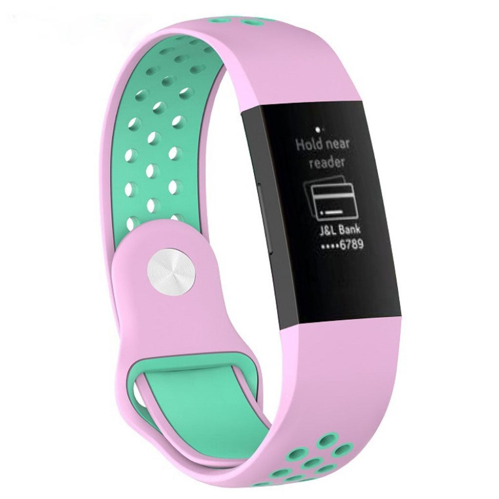 Stilfuld Fitbit Charge 3 Silikone Rem - Flerfarvet#serie_6