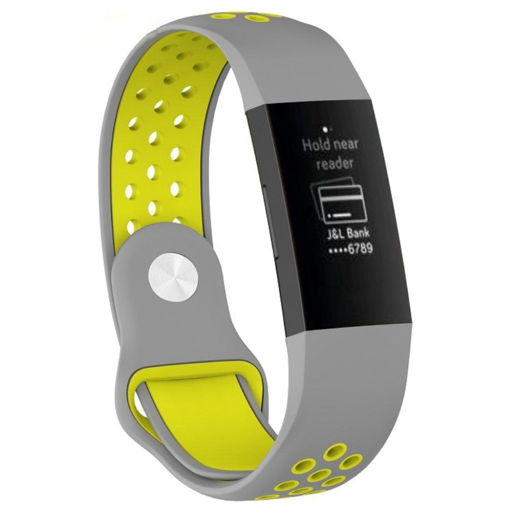 Stilfuld Fitbit Charge 3 Silikone Rem - Flerfarvet#serie_7