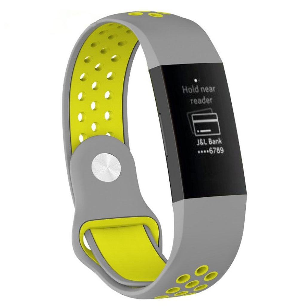 Stilfuld Fitbit Charge 3 Silikone Rem - Flerfarvet#serie_7
