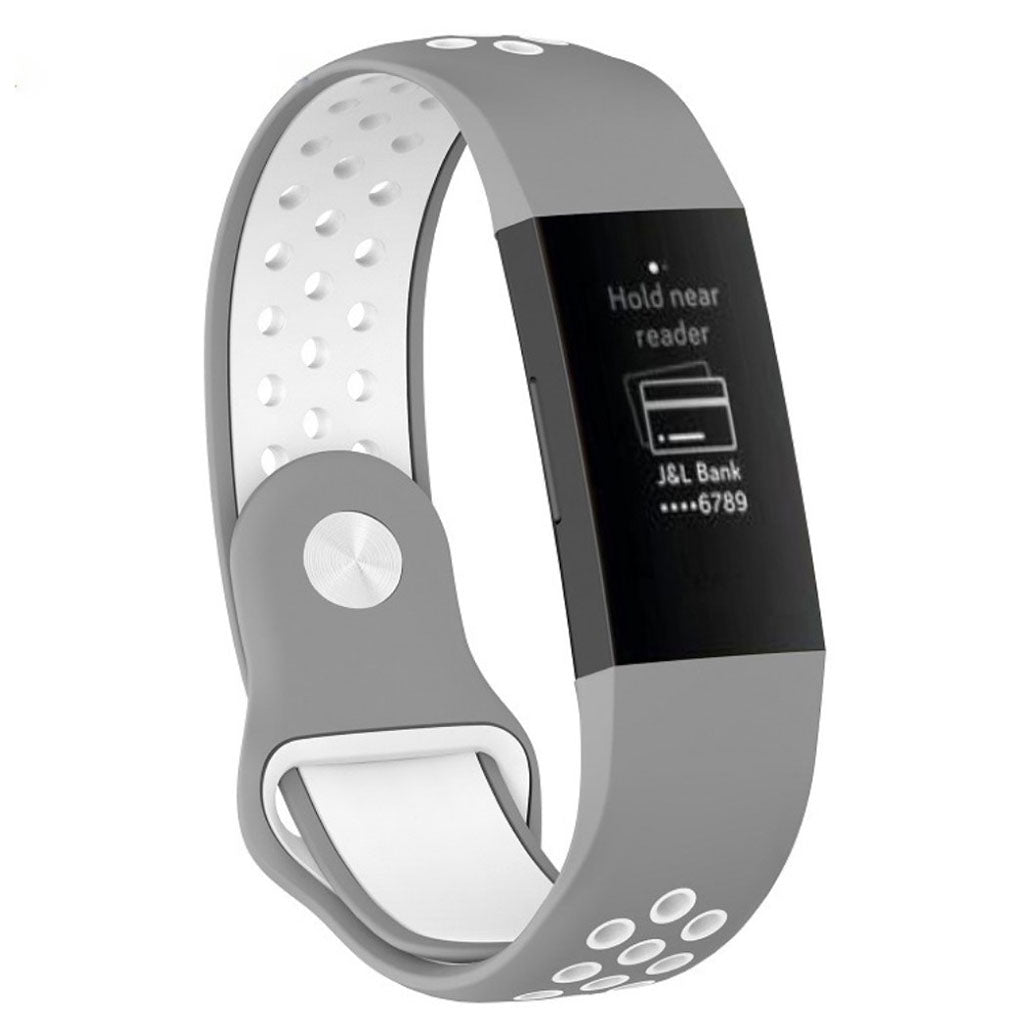 Stilfuld Fitbit Charge 3 Silikone Rem - Flerfarvet#serie_8