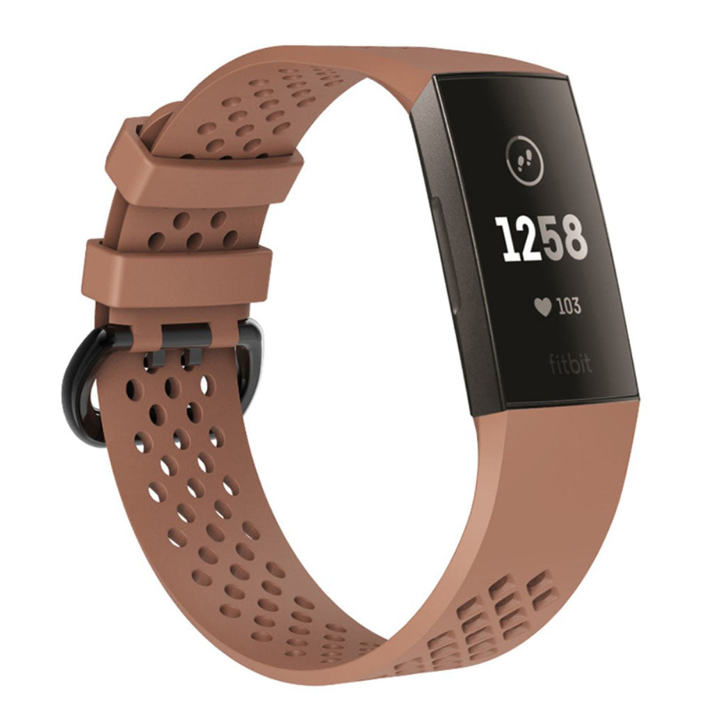 Flot Fitbit Charge 3 Silikone Rem - Brun#serie_1