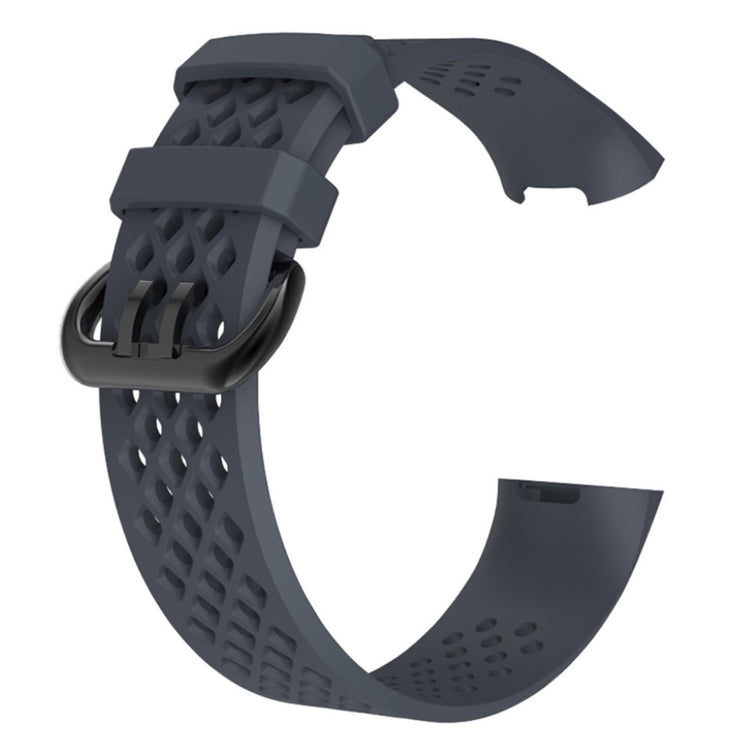 Flot Fitbit Charge 3 Silikone Rem - Sølv#serie_10
