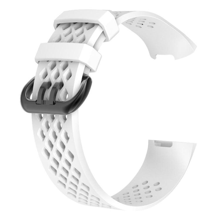 Flot Fitbit Charge 3 Silikone Rem - Hvid#serie_11