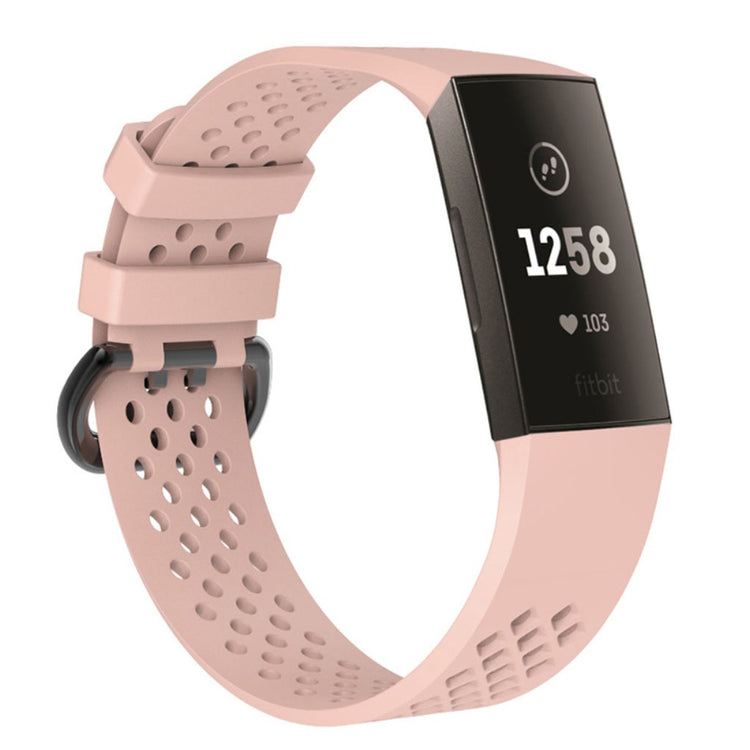 Flot Fitbit Charge 3 Silikone Rem - Pink#serie_8