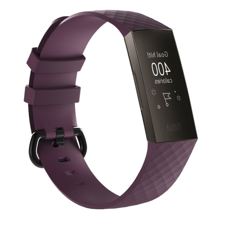 Mega smuk Fitbit Charge 3 Silikone Rem - Lilla#serie_1