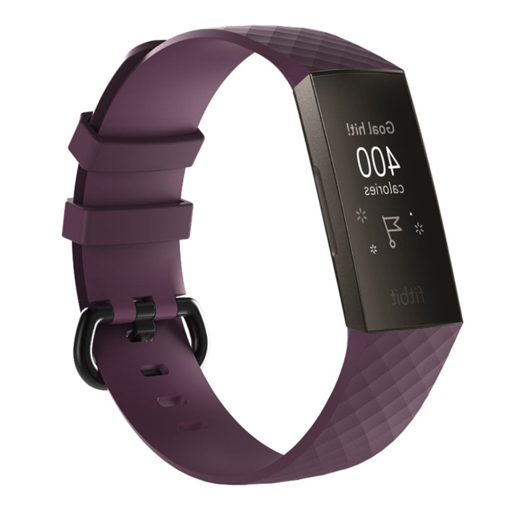 Mega smuk Fitbit Charge 3 Silikone Rem - Lilla#serie_1