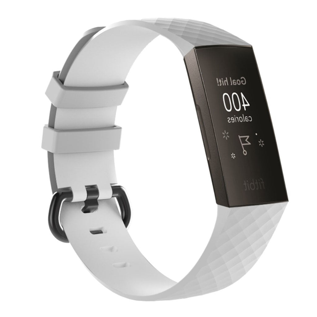 Mega smuk Fitbit Charge 3 Silikone Rem - Hvid#serie_10