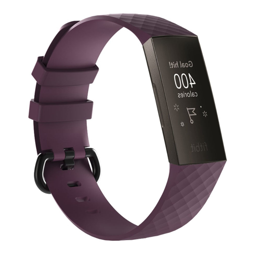 Fremragende Fitbit Charge 3 Silikone Rem - Lilla#serie_1