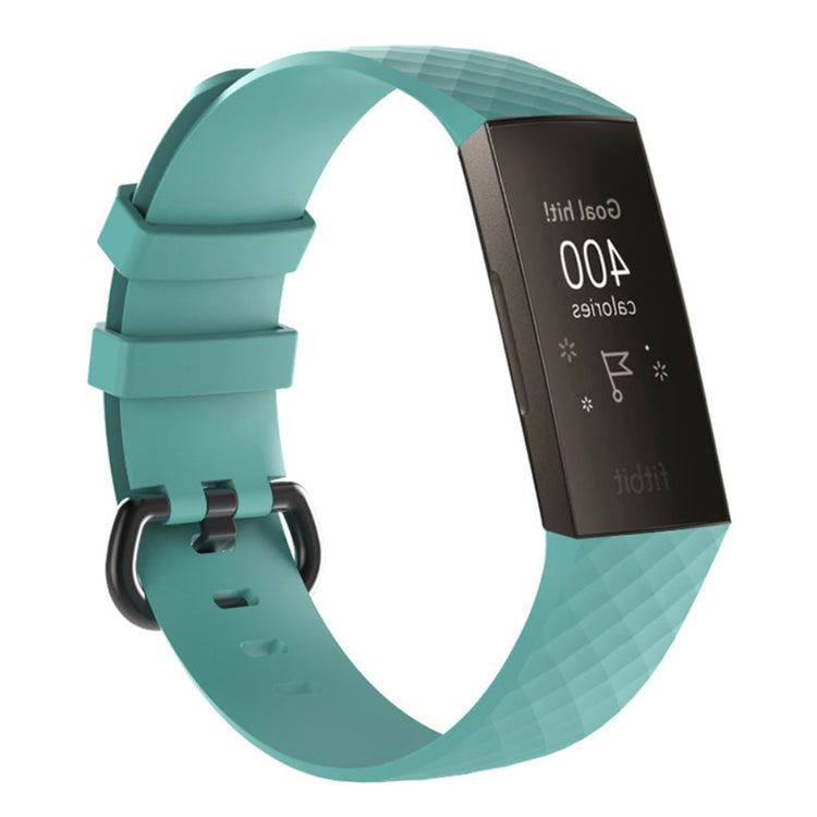 Fremragende Fitbit Charge 3 Silikone Rem - Grøn#serie_4